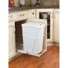 Rev-A-Shelf Rev-A-Shelf White Steel Pull Out WasteTrash Container RV-12PB S